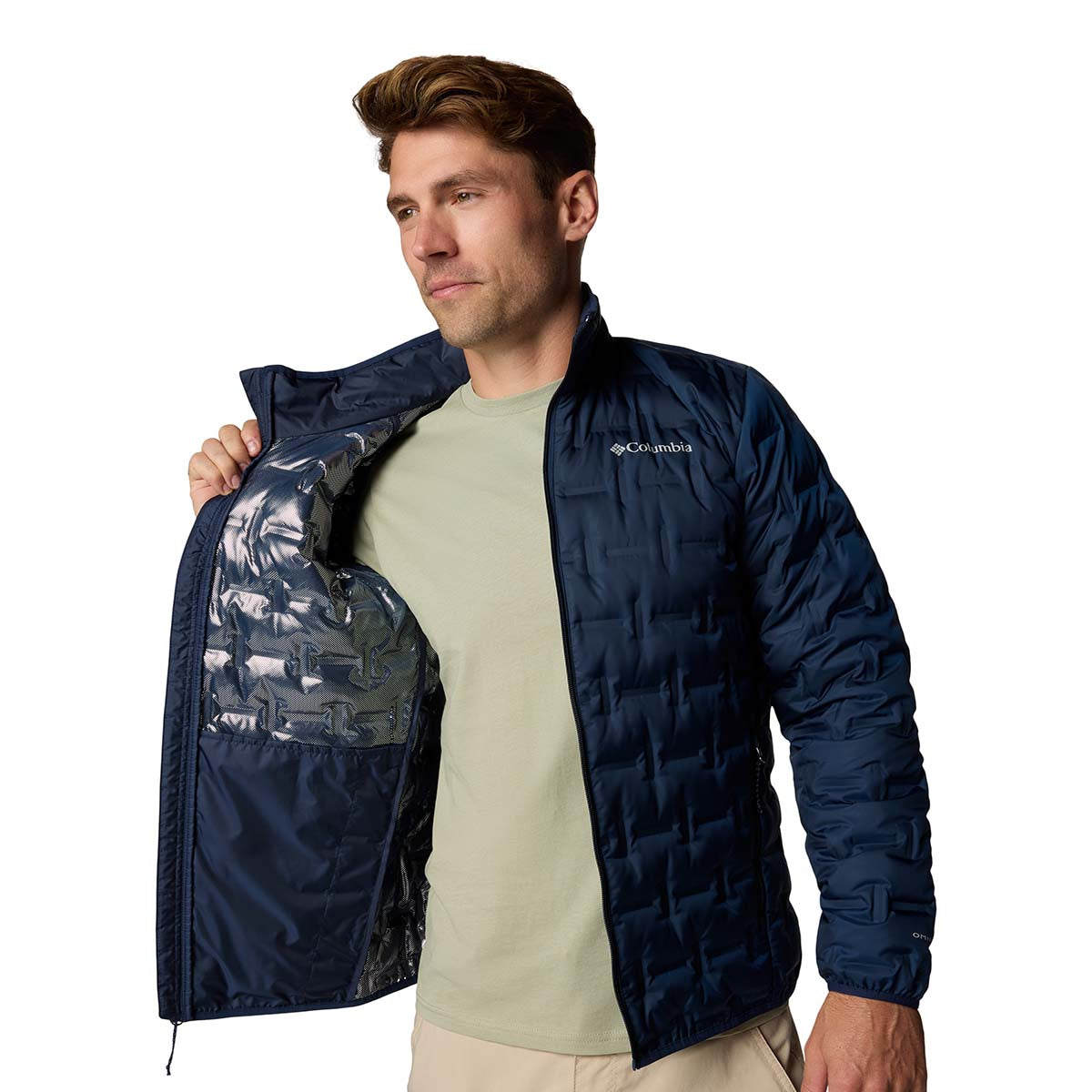 Campera Delta Ridge Ii Down Heat Seal Azul Marino