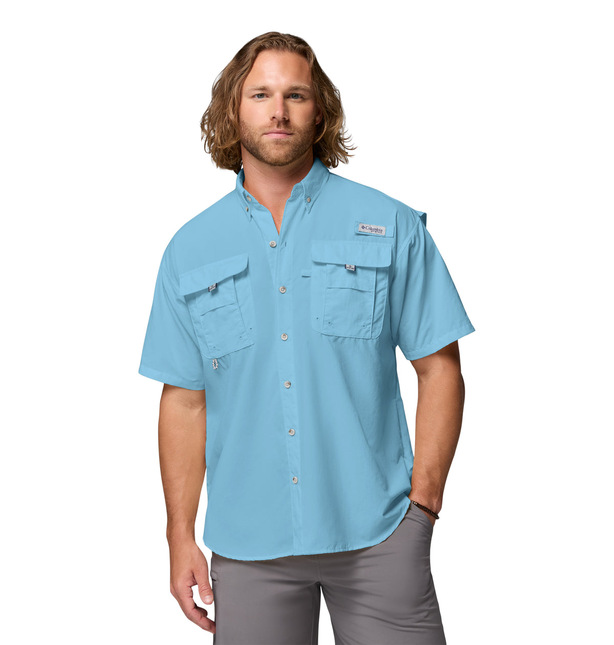 Camisa Manga Corta Bahama Ii S/S Shirt Omni-Shade Azul