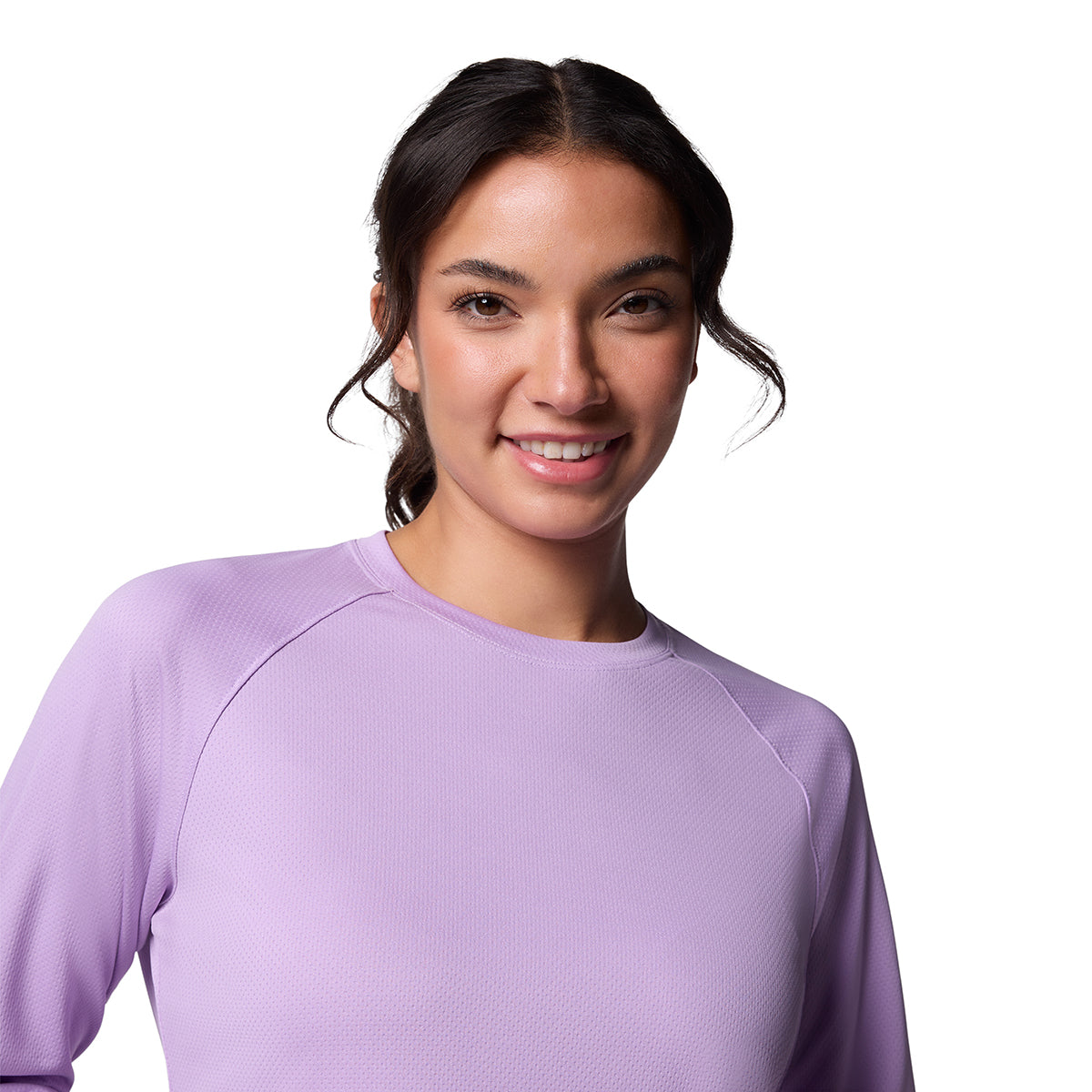 Remera Manga Larga Pfg Solar Stream Ls Omni-Shade Lila