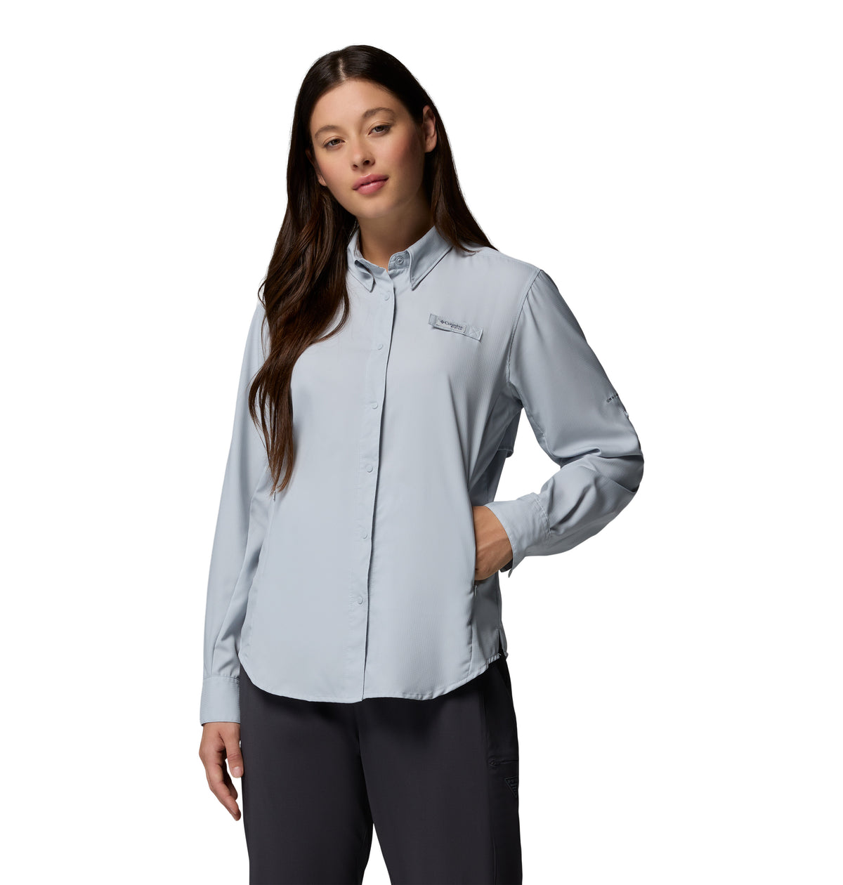 Camisa Manga Larga Tamiami Ii Ls Shirt Omni-Shade Gris