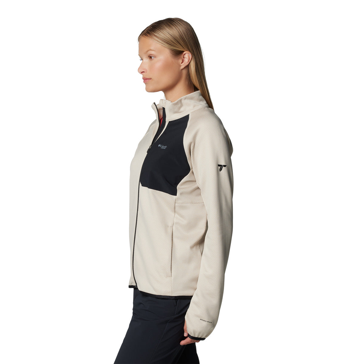 Campera Triple Canyon Grid Omni-Wick Gris