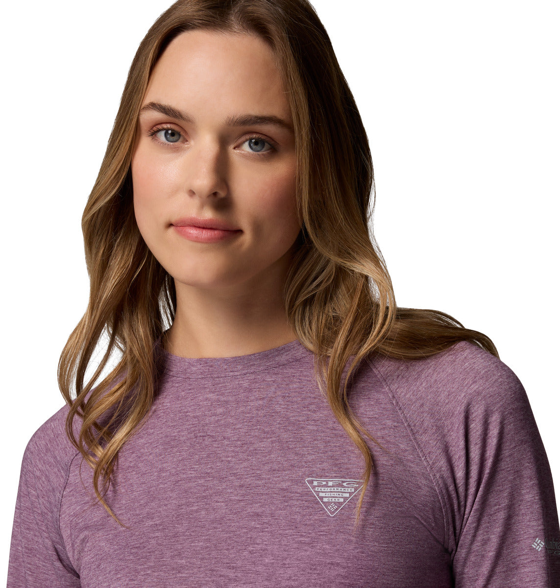Remera Uncharted Knit Ls Omni-Wick Violeta