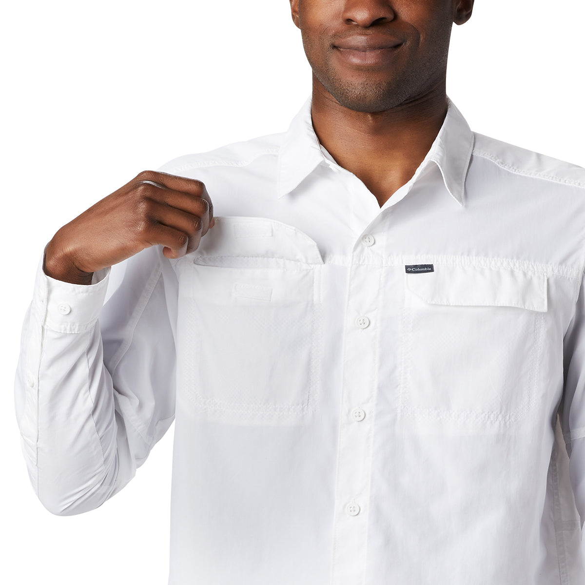 Camisa Manga Larga Silver Ridge 2 Long Omni-Shade Blanco