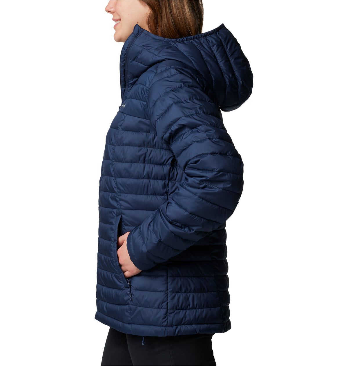 Campera Silver Falls Ii Hood Omni-Shield Azul Marino