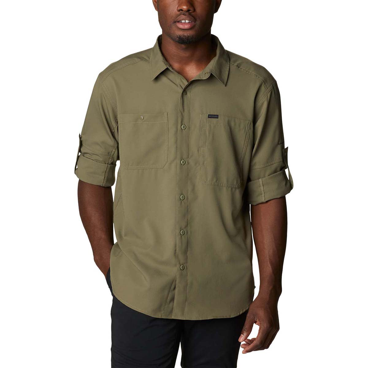 Camisa Manga Larga Silver Rdg Lg Sleeve Omni-Shade Verde