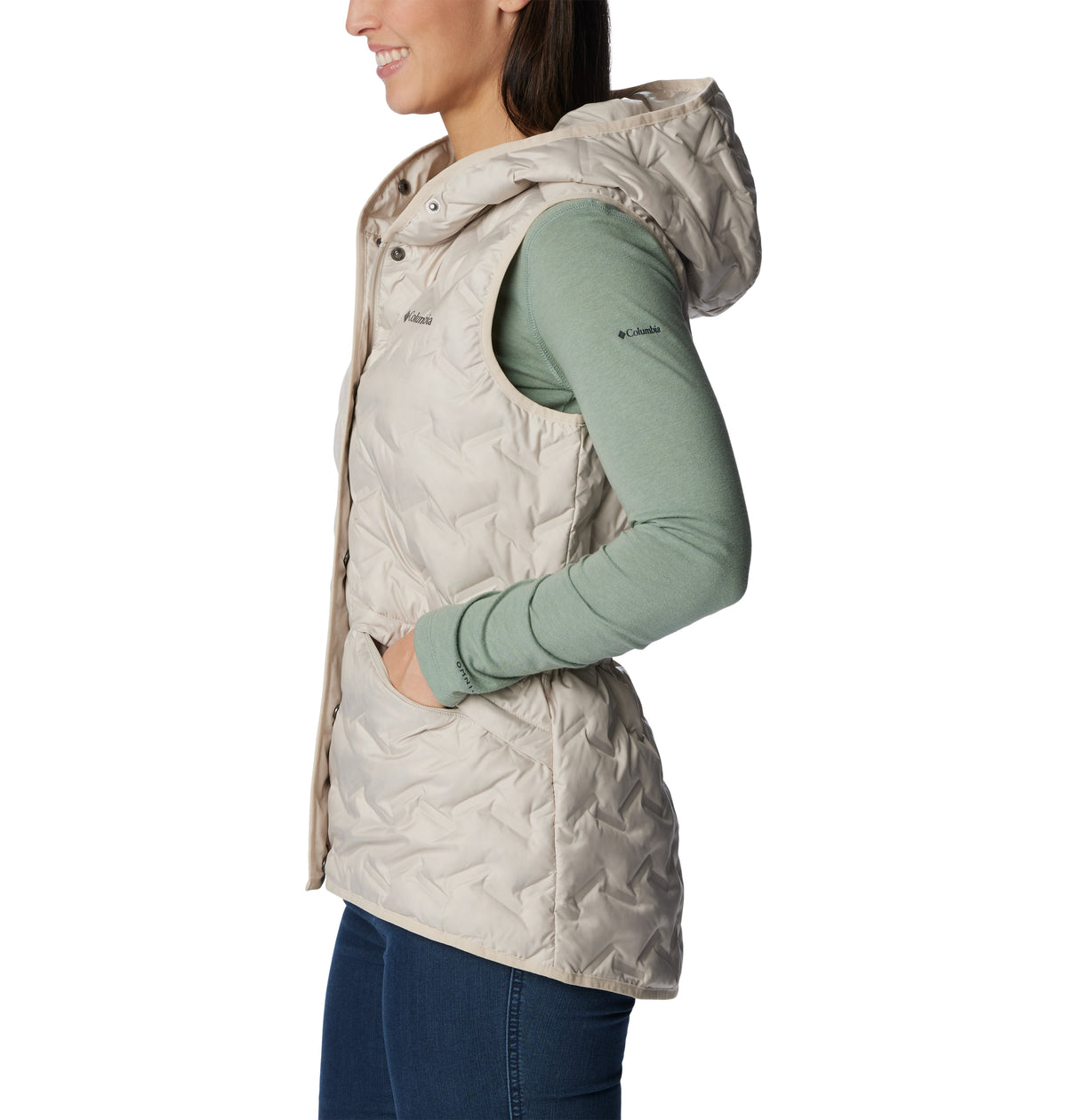Chaleco Delta Ridge Ii Down Omni-Shield Gris