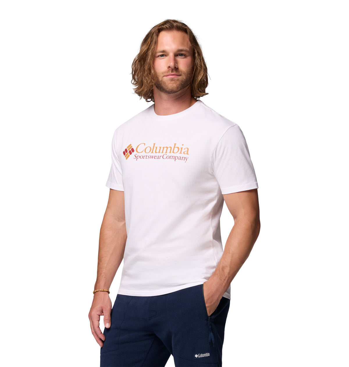 Remera Csc Basic Logo S/S  Blanco