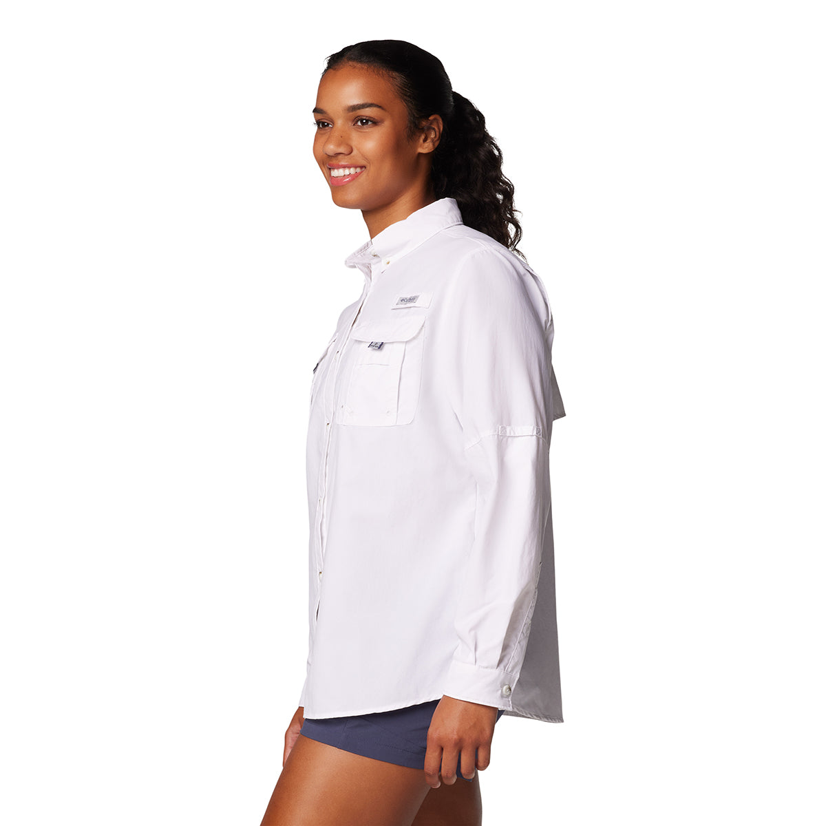 Camisa Manga Larga Womens Bahama Ii Ls Omni-Shade Blanco