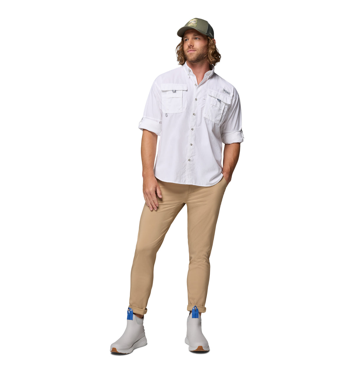 Camisa Manga Larga Bahama Ii L/S Shirt Omni-Shade Blanco