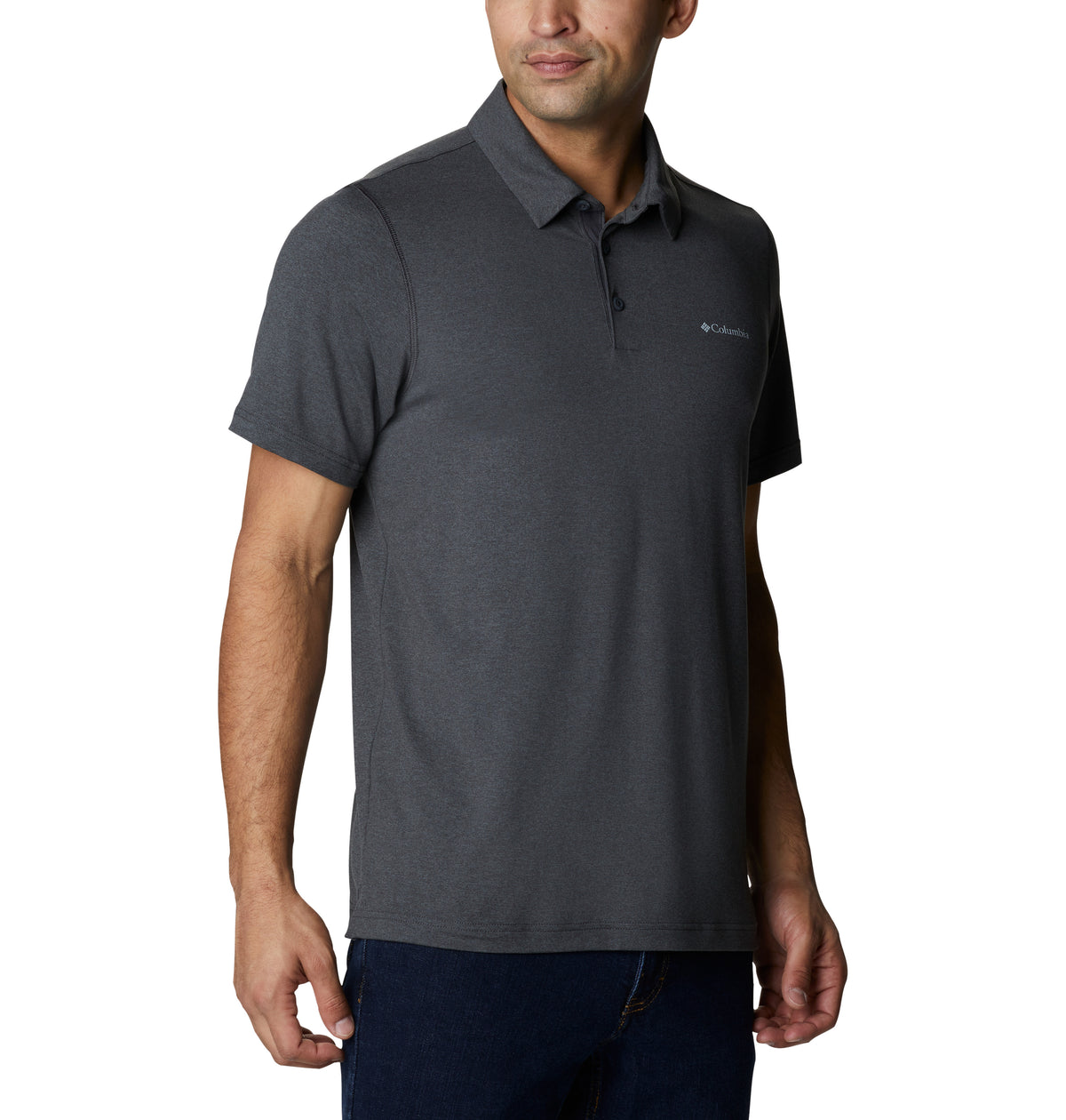 Polo Tech Trail Polo Omni-Shade Gris