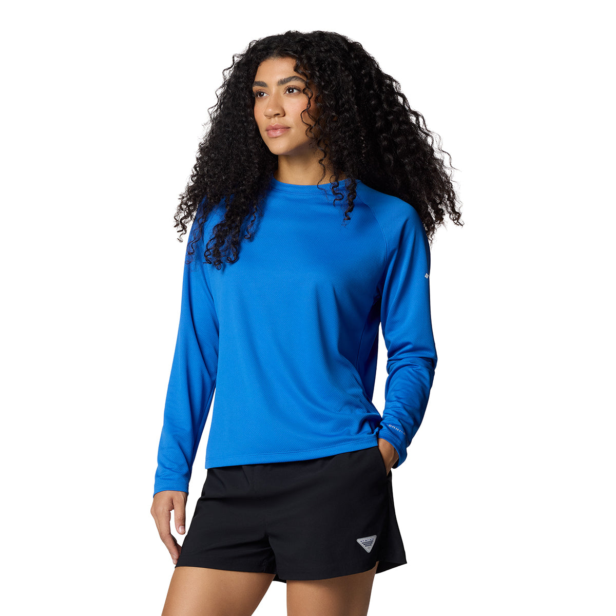 Remera Manga Larga Pfg Solar Stream Ls Omni-Shade Azul