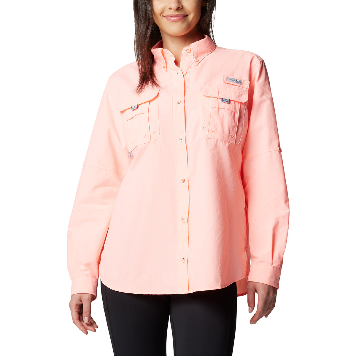 Camisa Manga Larga Womens Bahama Ii Ls Omni-Shade Rosado