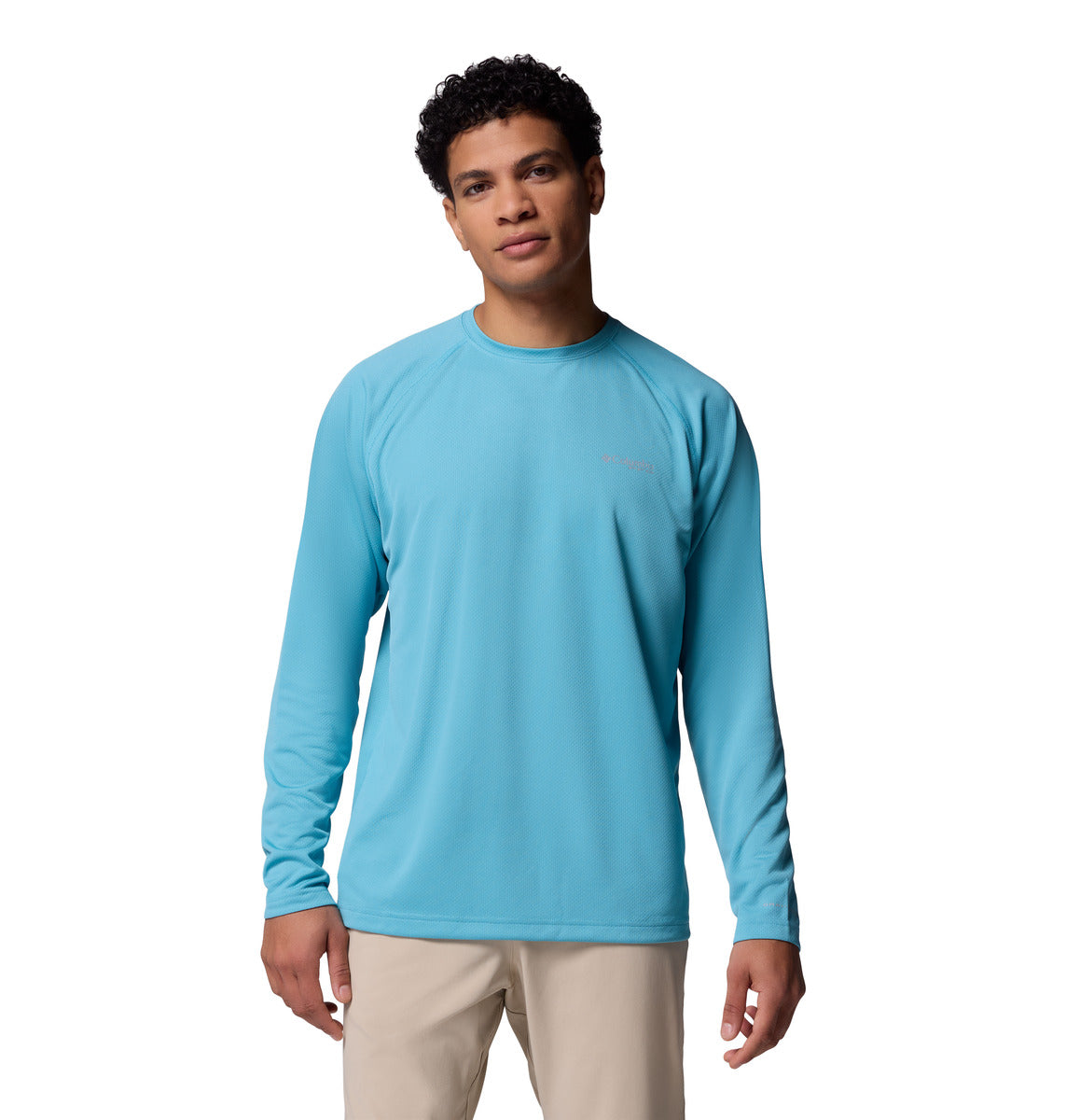 Remera Pfg Solar Stream Ls Omni-Wick Azul