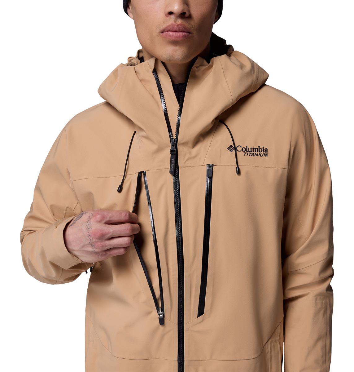 Cortaviento Platinum Peak Ii 3L Omni-Tech Beige