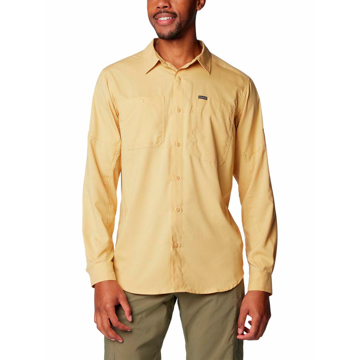 Camisa Manga Larga Silver Rdg Lg Sleeve Omni-Shade Amarillo