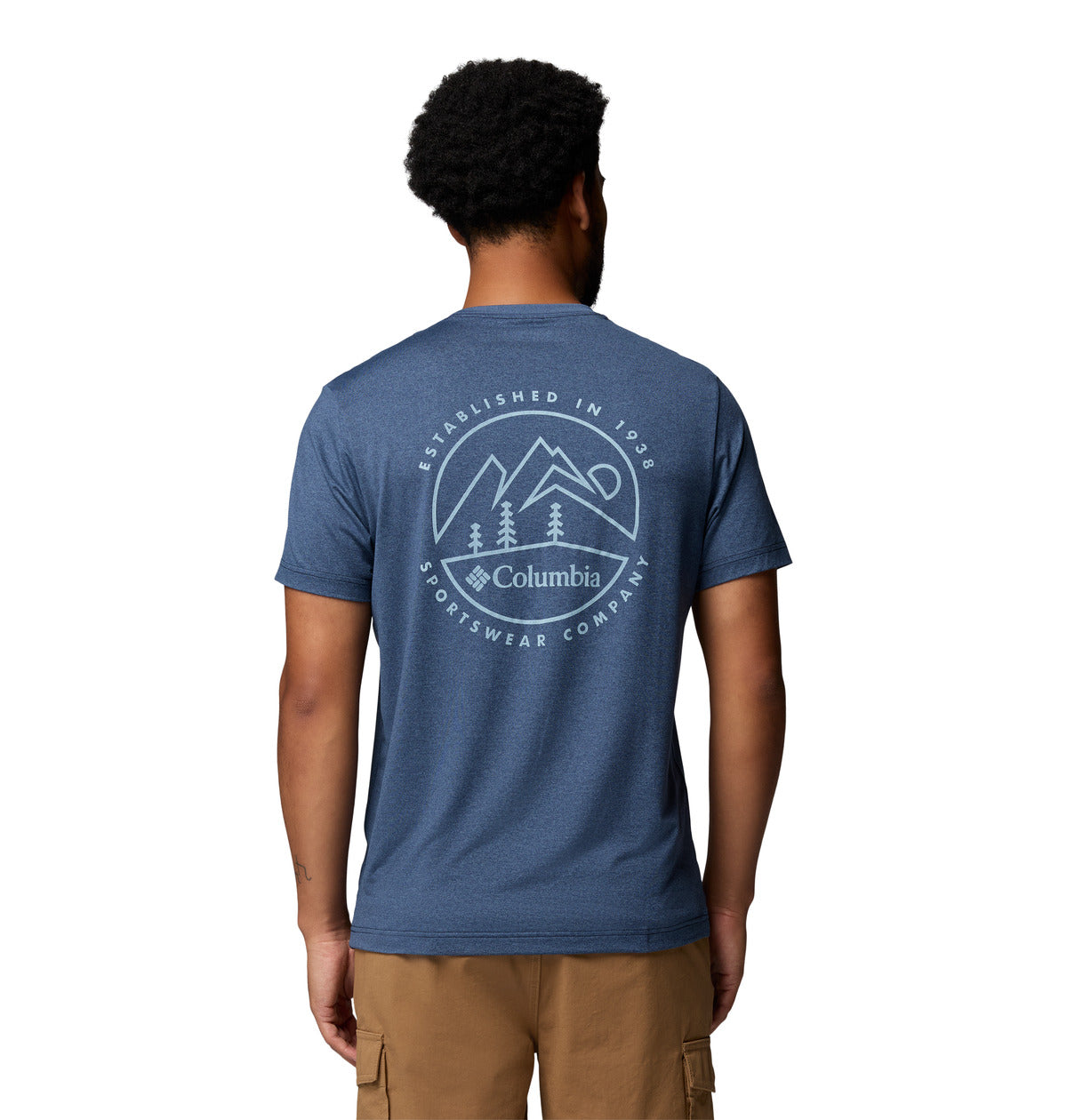 Remera Parsons Point S Back Omni-Shade Azul Marino