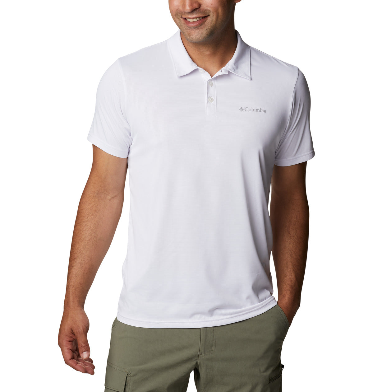 Polo Columbia Hike Polo Omni-Wick Blanco
