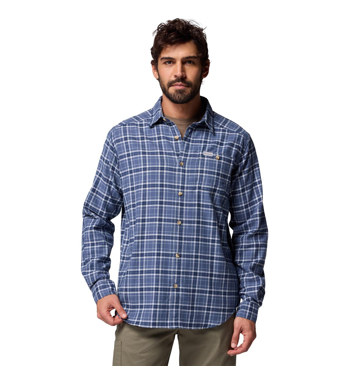 Camisa Manga Larga Cornell Woods  Azul
