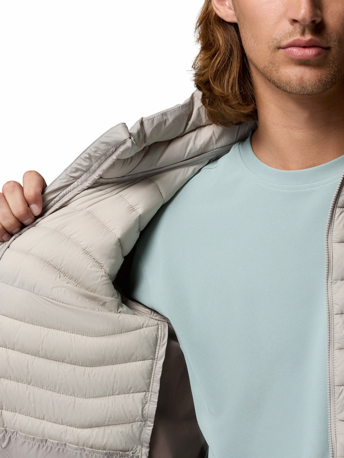 Campera Powder Pass Hybrid Omni-Shield Gris