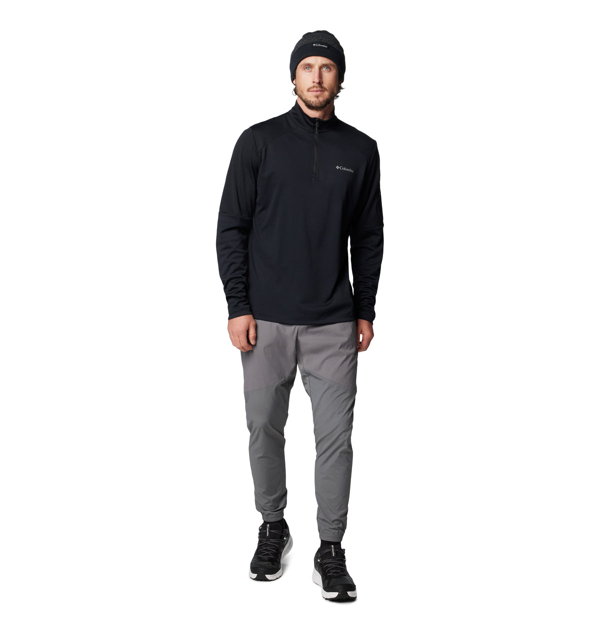 Polar Cmbia Tech Knit 1/4 Omni-Shade Negro