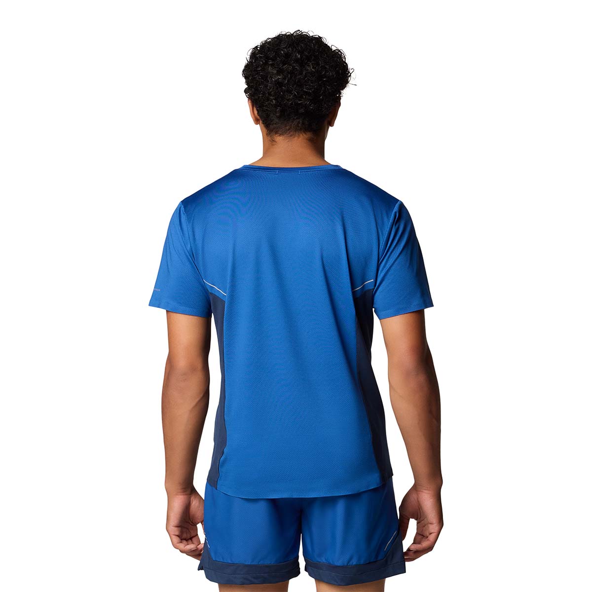 Remera Three Pitch Ss Crew Omni-Wick Azul