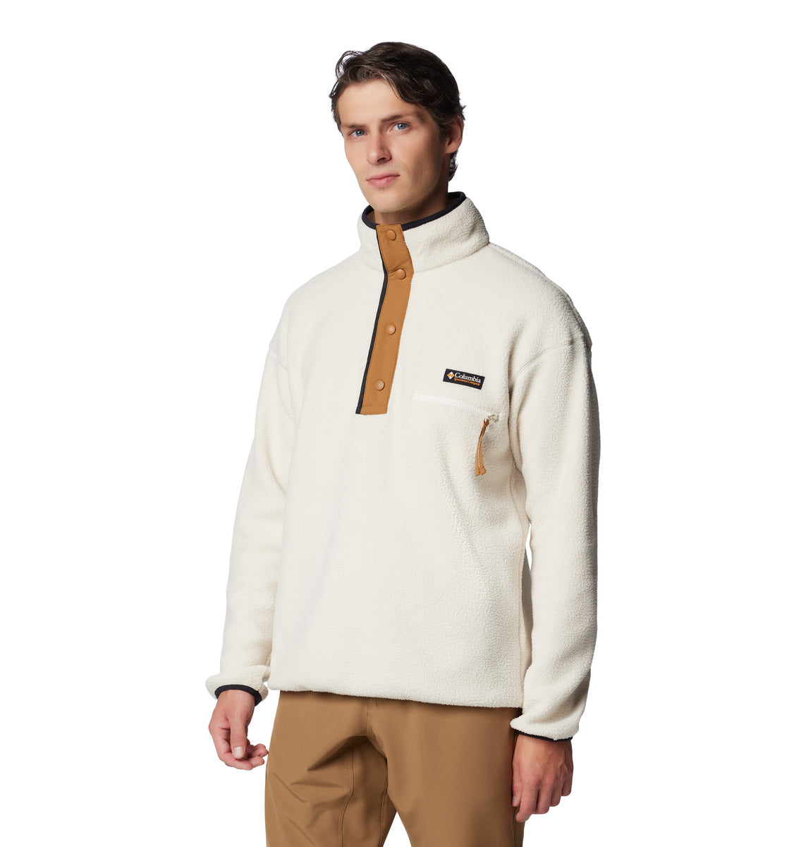 Polar Helvetia Snap Fleece  Blanco