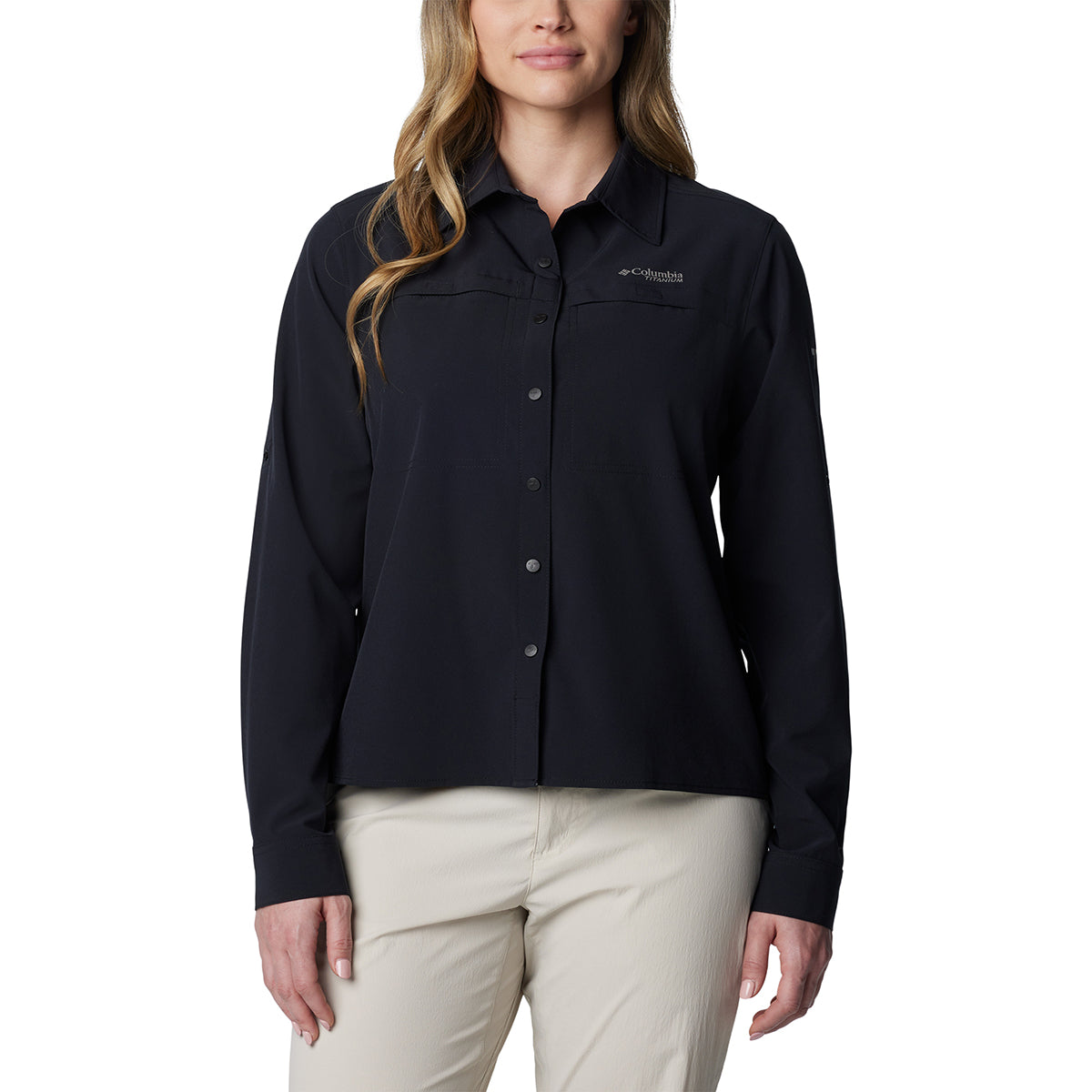 Camisa Manga Larga Summit Valley Woven Trail Negro