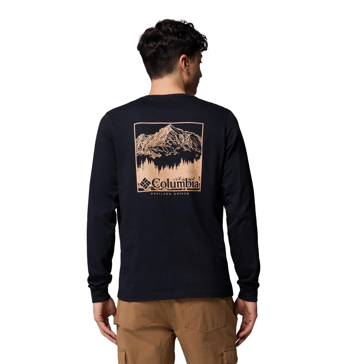 Remera Manga Larga Csc Seasonal Logo Ls  Negro