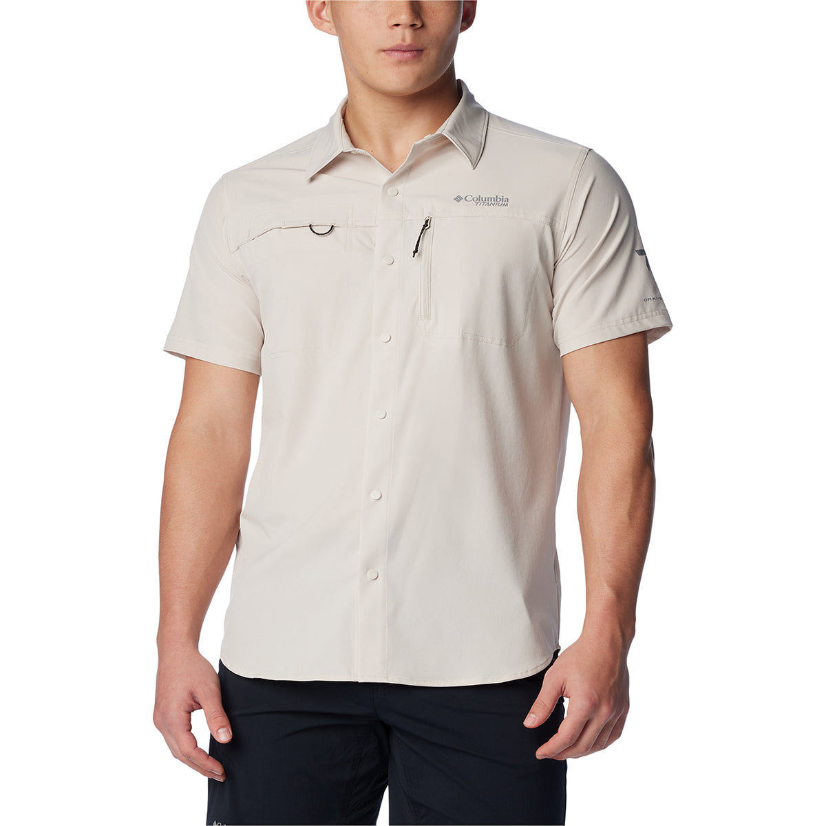 Camisa Manga Corta Summit Valley Woven Titanium Gris
