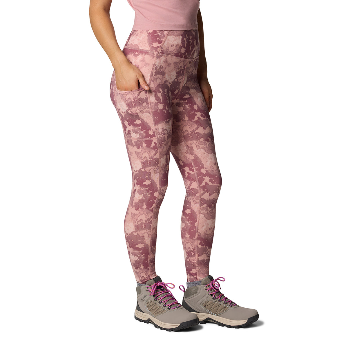 Calza Boundless Trek Leggi Omni-Wick Rosado