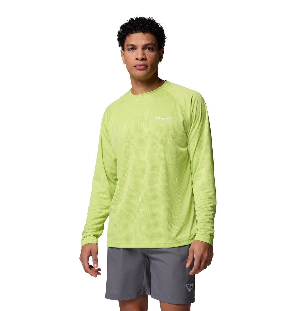 Remera Pfg Solar Stream Ls Omni-Wick Verde