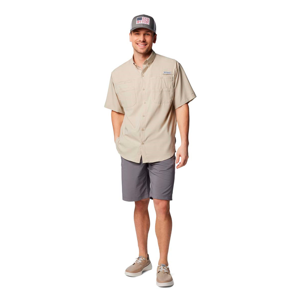 Camisa Manga Corta Tamiami Ii Ss S Pfg Beige