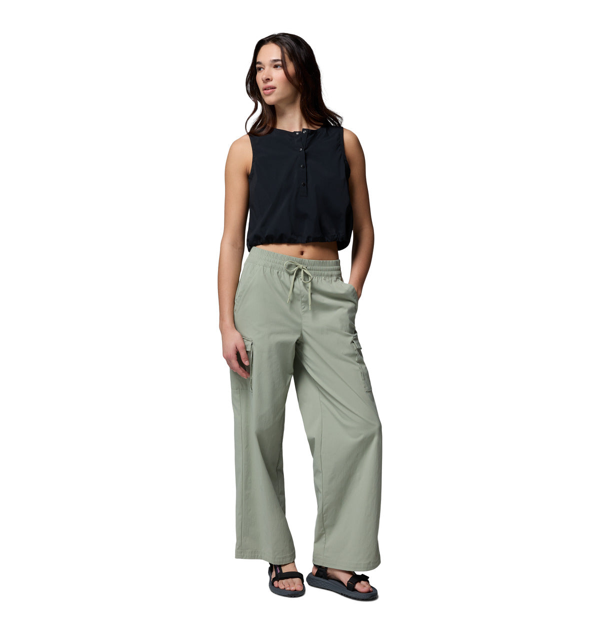 Remera Chill Creek Woven Omni-Freeze Negro