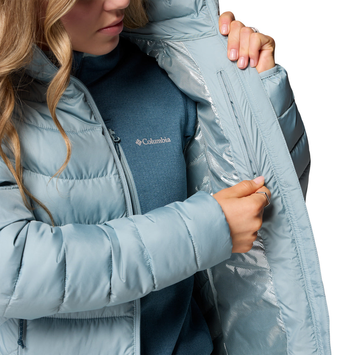 Chaqueta Powder Lite Ii Fz Jk Omni-Heat Azul