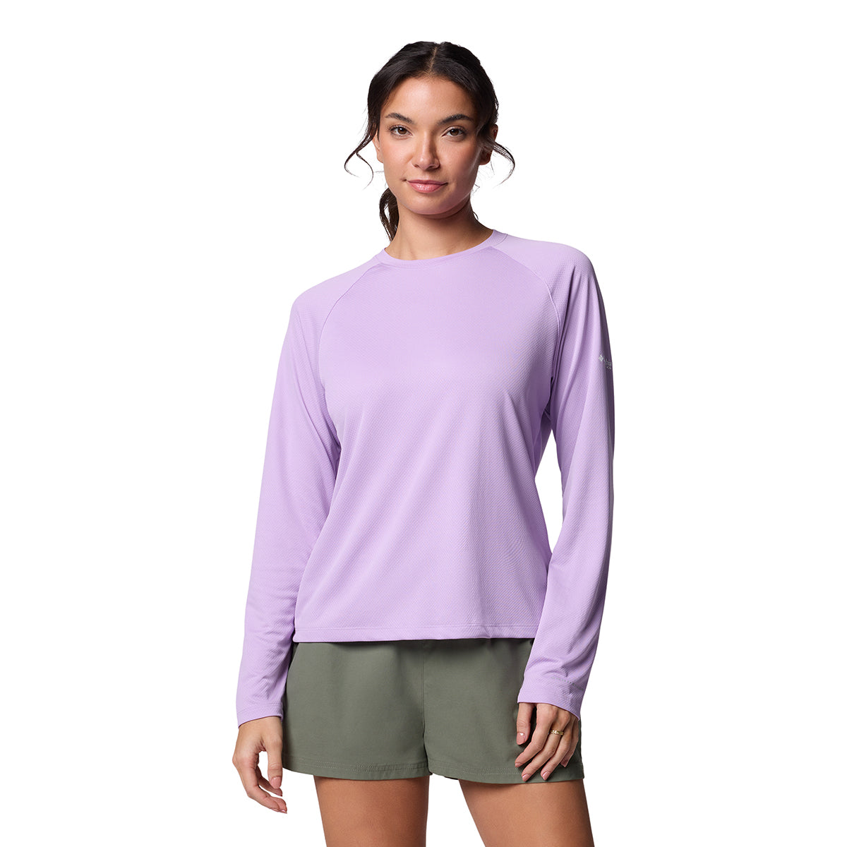 Remera Manga Larga Pfg Solar Stream Ls Omni-Shade Lila