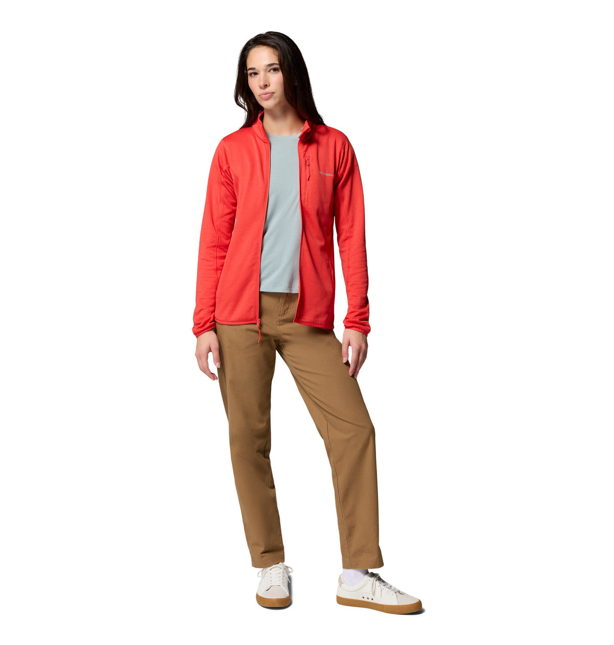 Polar Essential Hike Grid Omni-Wick Rojo
