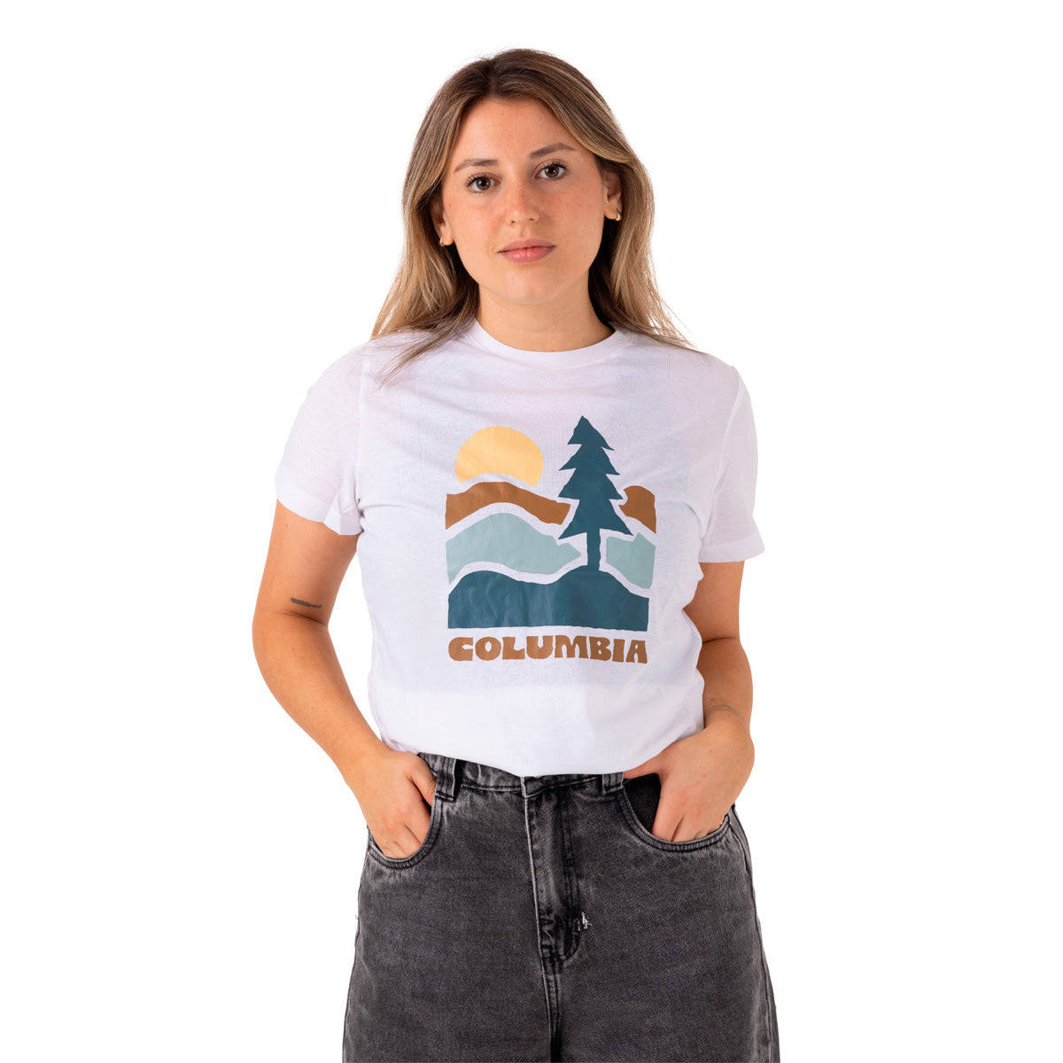 Remera Ruby Springs Graphic  Blanco