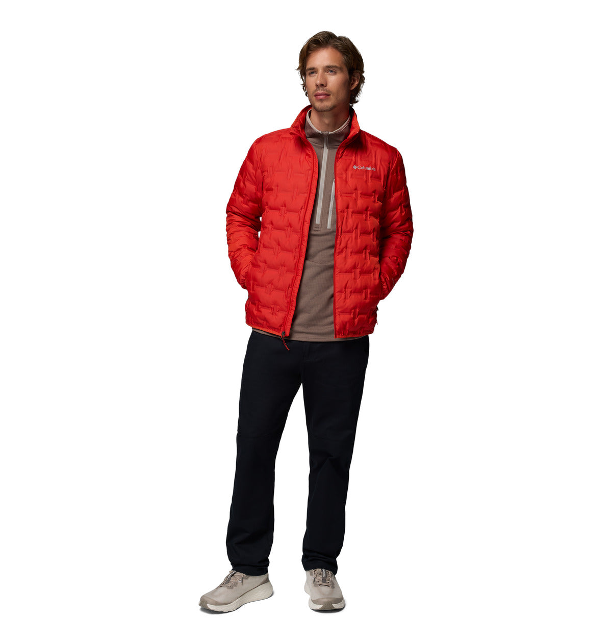 Campera Delta Ridge Ii Down Heat Seal Rojo