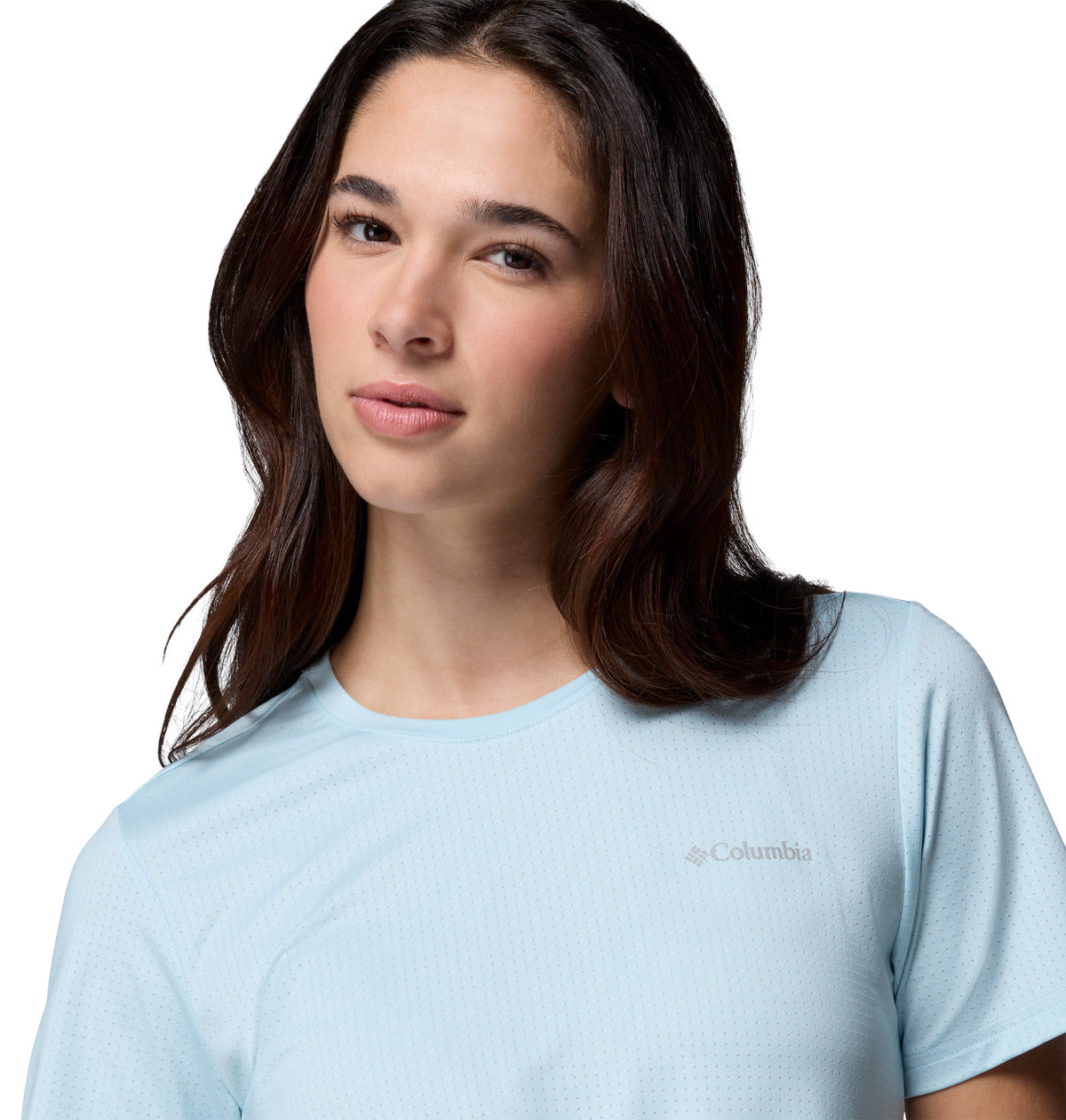 Remera Wild Springs Ss Omni-Freeze Azul