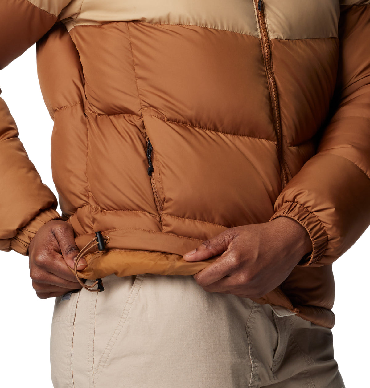 Campera Puffect Ii Colorbloc Omni-Shield Marrón
