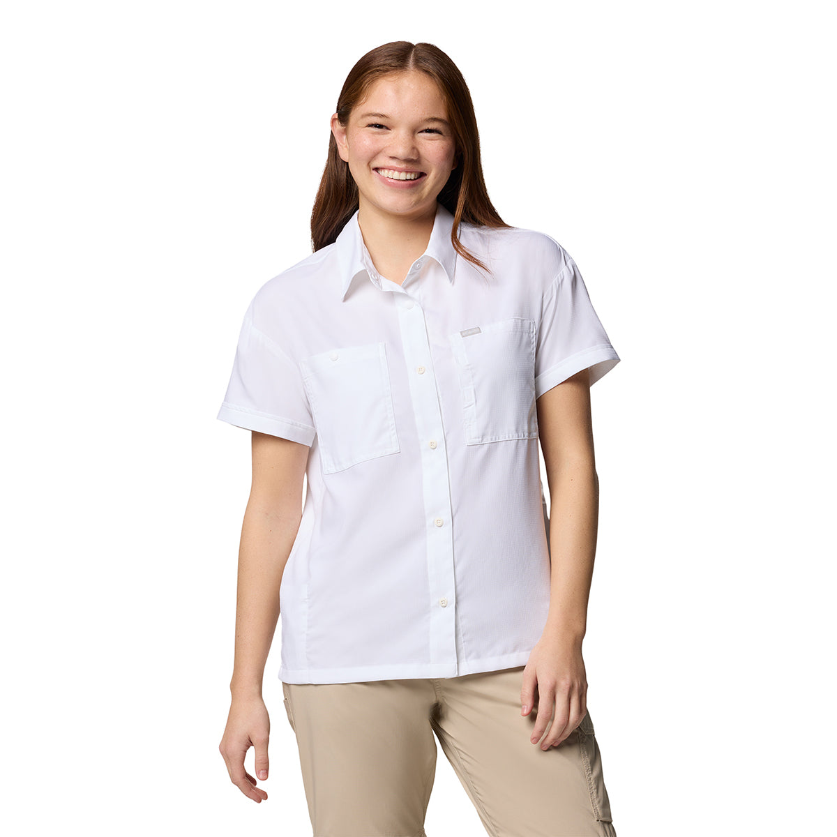 Camisa Manga Corta Silver Ridge Utili Omni-Shade Blanco