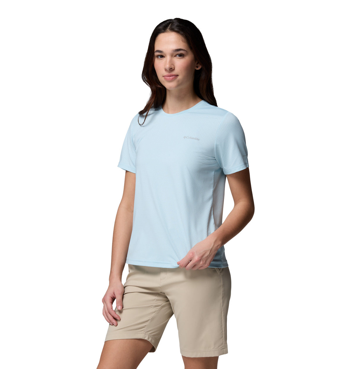 Remera Wild Springs Ss Omni-Freeze Azul