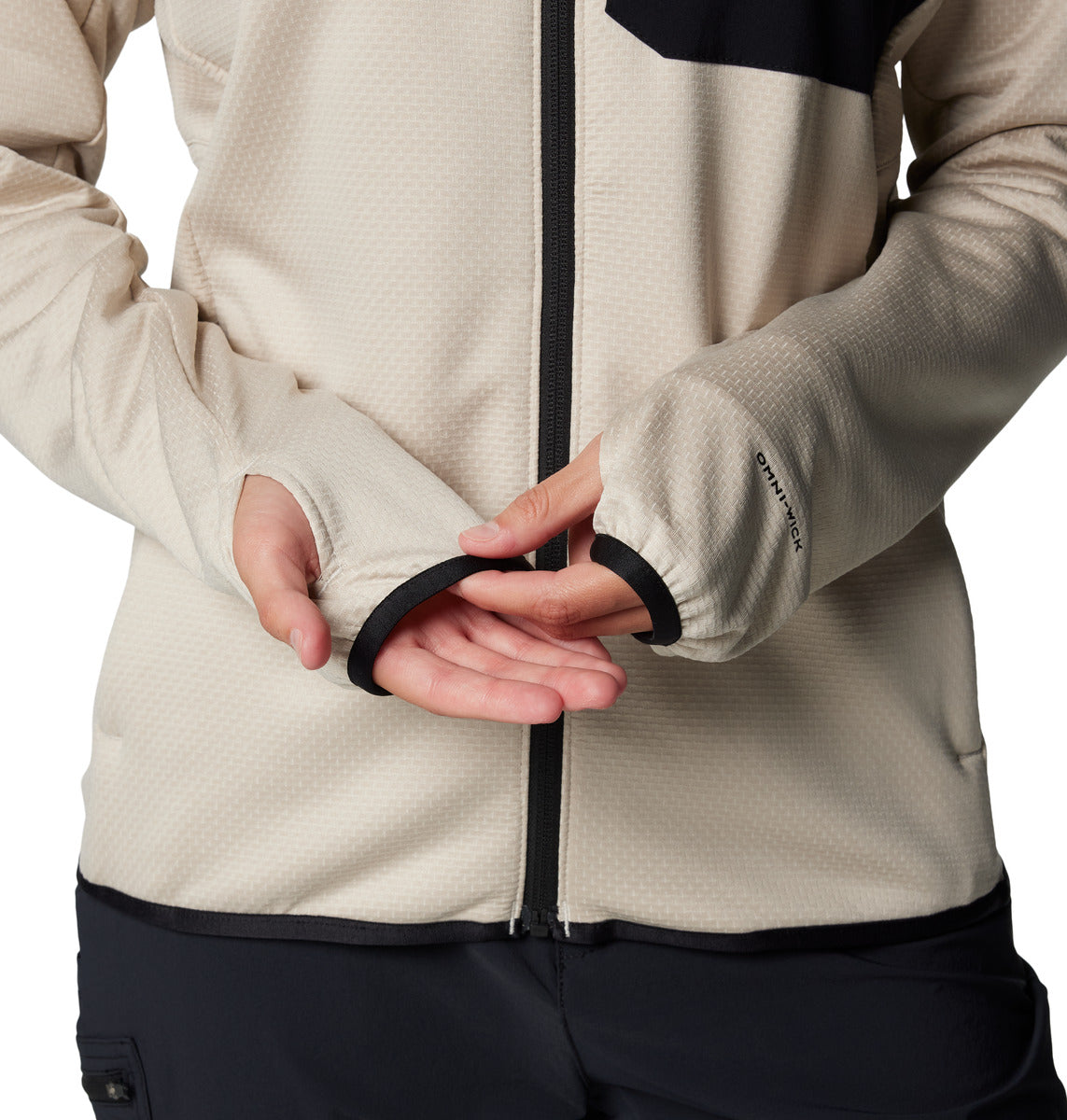 Campera Triple Canyon Grid Omni-Wick Gris
