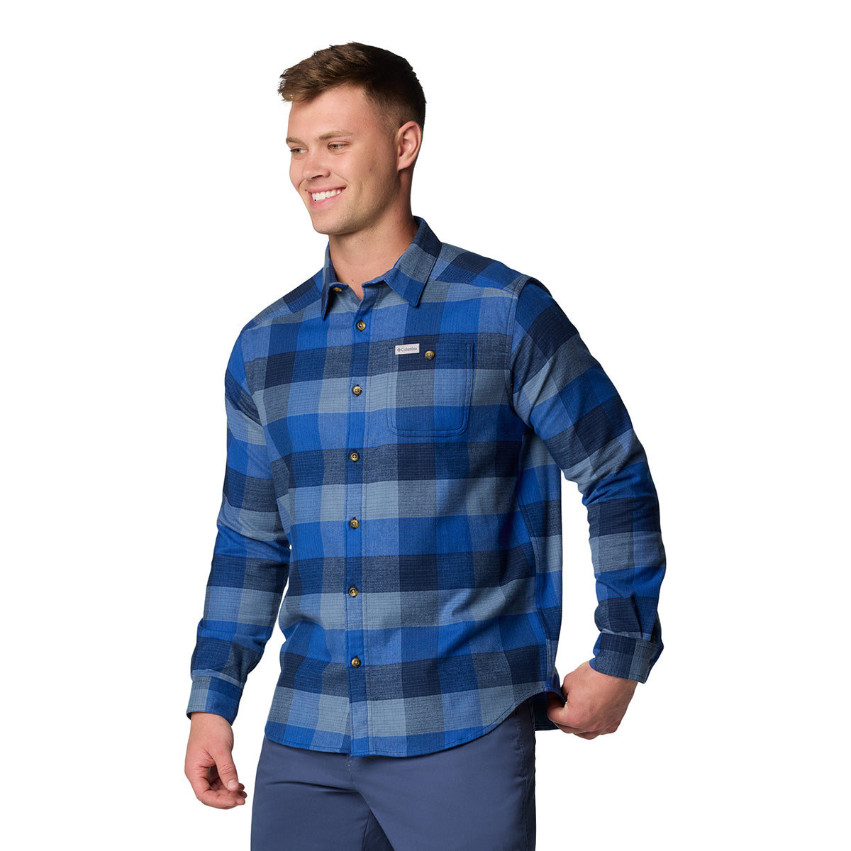 Camisa Manga Larga Cornell Woods  Azul Marino
