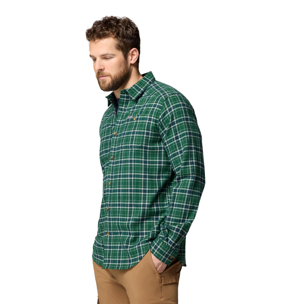 Camisa Manga Larga Cornell Woods  Verde