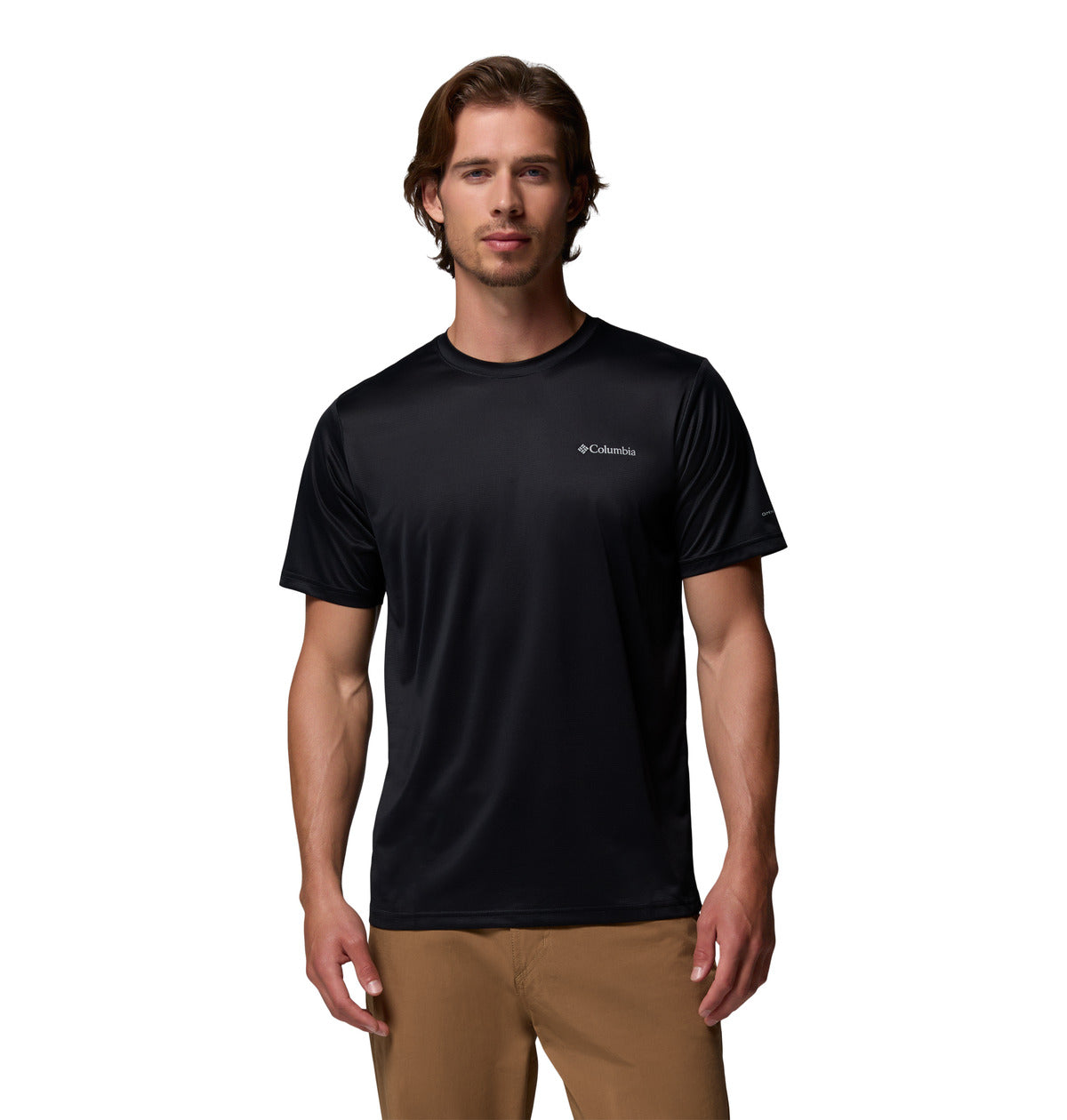 Remera Columbia Hike Crew Omni-Wick Negro