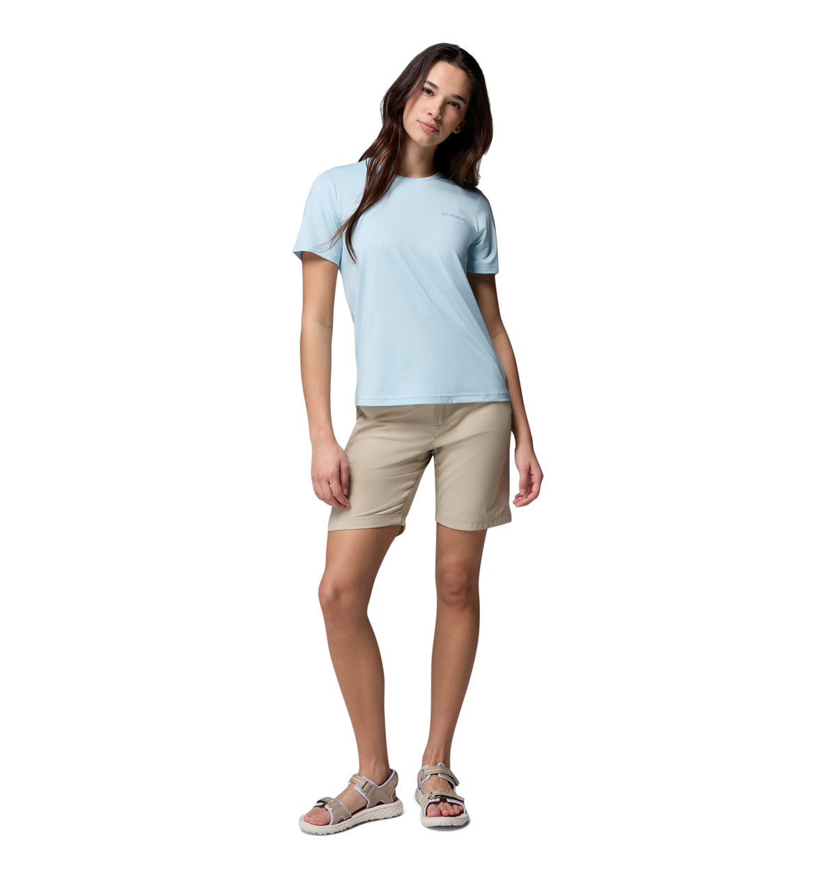 Remera Wild Springs Ss Omni-Freeze Azul