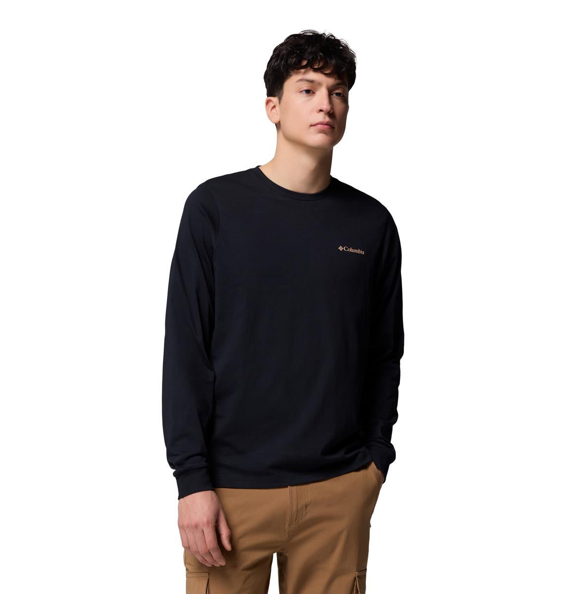 Remera Manga Larga Csc Seasonal Logo Ls  Negro