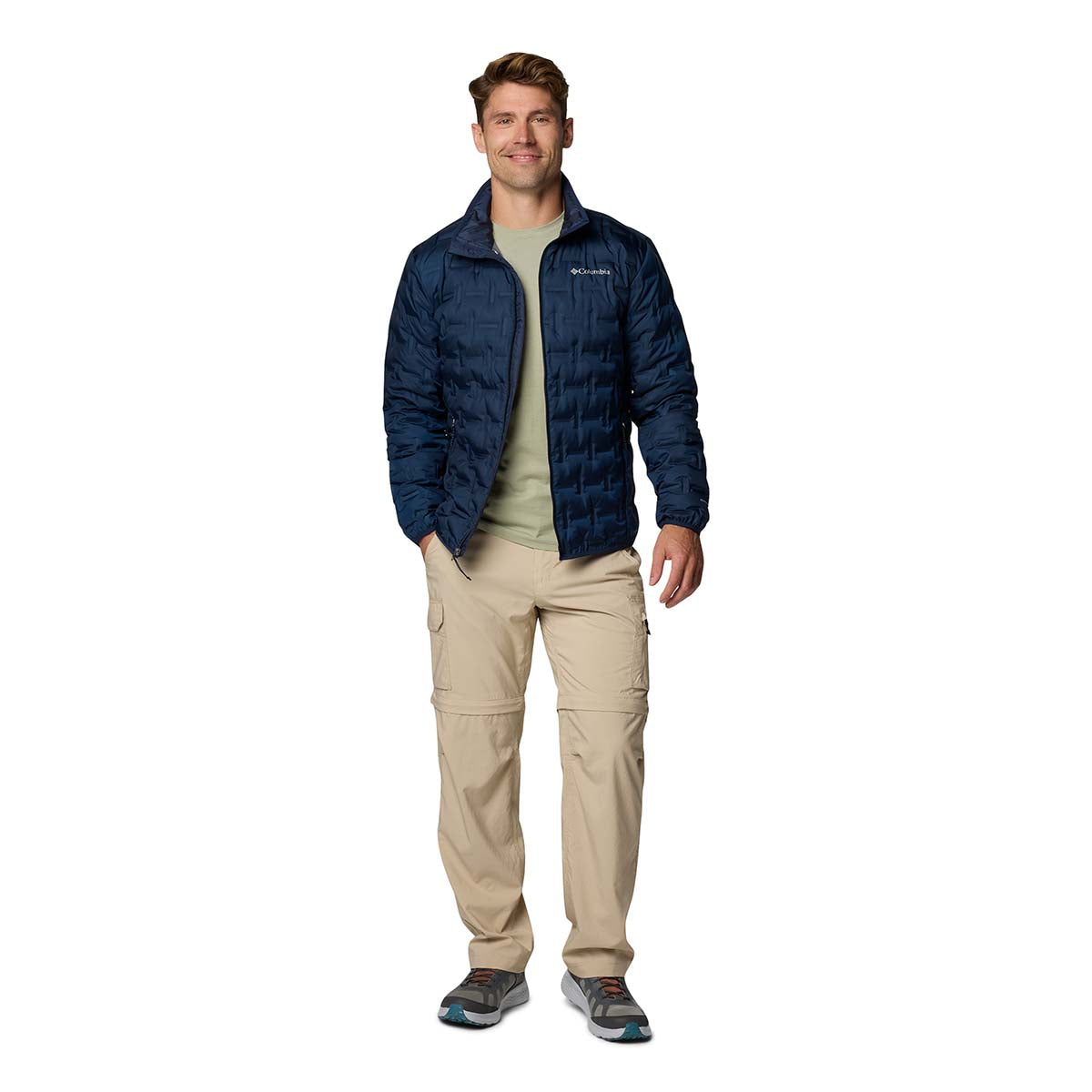 Campera Delta Ridge Ii Down Heat Seal Azul Marino