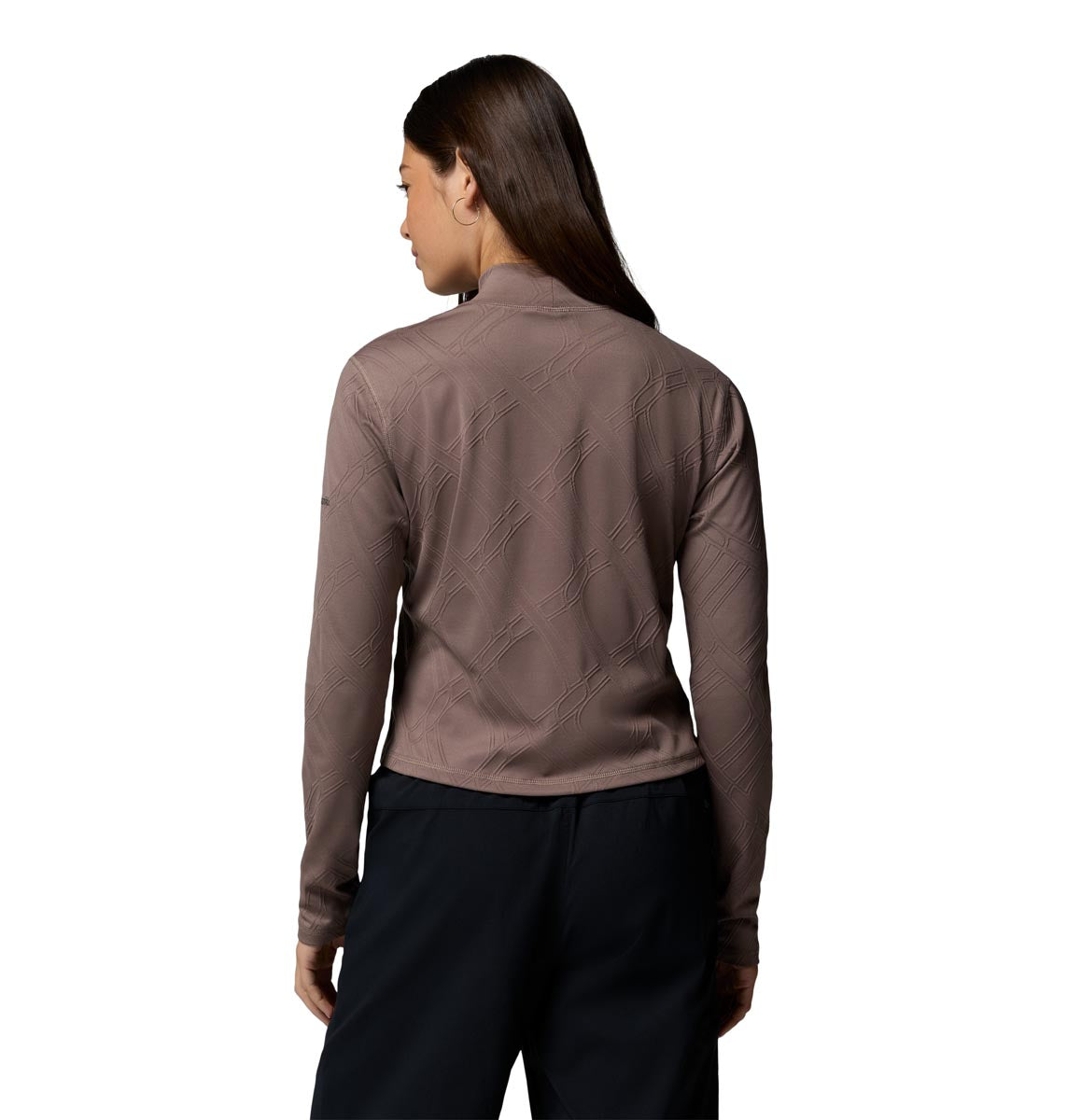 Remera Granite Point Ls Tur Omni-Wick Marrón
